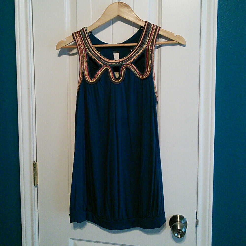 Anthropologie Teal Top